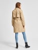 SELECTED FEMME Eleganter Trench Coat Übergang Mantel SLFWEKA in Beige