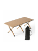 relaxdays Campingtisch in Natur - (B)120 x (H)44 x (T)60 cm
