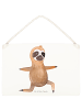 Mr. & Mrs. Panda Deko Schild Faultier Yoga ohne Spruch in Transparent
