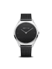 Bering Armbanduhr Classic  Silber in schwarz