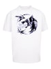 F4NT4STIC Oversize T-Shirt The Witcher Wolf Logo in weiß