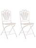 Beliani 3-tlg Bistro Set PAVIA in Weiß