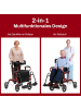 COSTWAY Rollator faltbar und leicht mit Sitz in Rot
