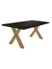 58 aufm Kessel ESSZIMMERTISCH Eike 2 140 x 90 x 75 Esstisch Asteiche/Schwarzstahl