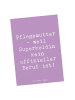 Mr. & Mrs. Panda Postkarte Spruch Pflegemutter Superheldin mit S... in Lavendeltraum