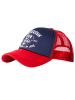 King Kerosin King Kerosin Trucker Cap mit kontrastfarbenem Print Pray now. cray later in red