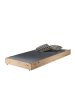 58 aufm Kessel EINZELBETT 90x200 Kiefer natur robust stabil mit Bettschublade