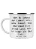 Mr. & Mrs. Panda Kaffeebecher Spruch Schutz Rufnummer mit Spruch in Weiß