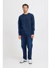 BLEND Strickpullover Regular Fit Langarm Bequem in Blau