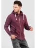 behype Sweatjacke SWANTON in weinrot