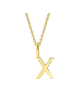 ONE ELEMENT  Buchstabe X Buchstaben Anhänger aus 333 Gelbgold in gold