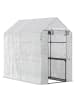 Outsunny Gewächshaus in Weiß & Grün 120L x 186B x 190H cm