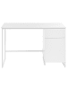 Beliani Schreibtisch LEXTON in Weiß - (W) 120 x (H) 75 x (L) 60 cm