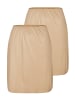 Nina von C. 2er Pack Halbrock Länge 50 cm in caramel