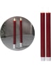 Novaliv Novaliv Stabkerzen LED mit Timer Rot 2er Indoor mit 6 Stunden Timer - in Rot