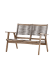 home24 Gartenbank Little John in Taupe / Graubraun