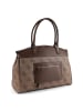 Guess Berta Schultertasche 34 cm in latte logo-brown
