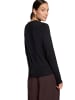 Zero  Feinstrickpullover mit Stehkragen in Black Beauty
