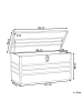 Beliani Truhe CEBROSA in Grau - (W) 132 x (H) 64 x (L) 62 cm