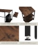 tectake Schreibtisch Hamilton 138 x 138 x 75,5 cm, Industrial Holz dunkel, rustikal