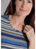 GOLDNER Shirt Shirt in grau / blau / weiß / gemustert