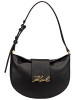 Karl Lagerfeld Handtasche K/Signature FL Halfmoon SHB in Black/Gold