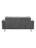 58 aufm Kessel SOFA 2-Sitzer Kavindra Samtvelours anthrazit