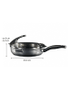 Stoneline Schmorpfanne 24 cm | mit Deckel in Anthrazit