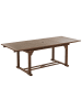 Beliani 13-tlg Gartentisch Set AMANTEA in Braun/Beige