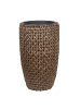 Beliani 2-tlg Outdoor Blumentopf CEDRUS in Braun