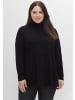 sheego Rollkragenshirt in schwarz
