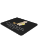 Mr. & Mrs. Panda Mousepad Feuerwehrmann Helden mit Spruch in Schwarz