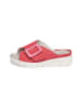 VITAFORM Veloursleder Pantoletten in rotpink