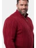 Men Plus Pullover in burgunderrot
