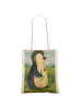 Mr. & Mrs. Panda Tasche Pinguin Blumen Design ohne Spruch in Weiß