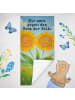 Mr. & Mrs. Panda Strandtuch Blume Sonnenblume Design mit Spruch in Weiß