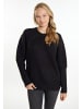 myMo Damen Strickpullover in Schwarz