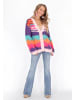 IZIA Cardigan in pink multicolor