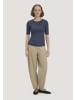 Hessnatur Softrib T-Shirt in graphitblau
