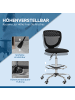 Vinsetto Bürostuhl-59L x 59B x 106-126H cm-Schwarz