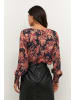 Kaffe Bluse langarm BPjanette Regular fit in Black / Red Tones Berry