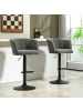 HOMCOM Barhocker in Dunkelgrau 59L x 53B x 110H cm