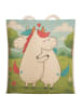 Mr. & Mrs. Panda Tasche Einhorn Mitteilung Design ohne Spruch in Weiß