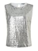 More & More glitzerndes Top, Pailletten in silver