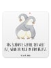 Mr. & Mrs. Panda Untersetzer Pinguine Kuscheln mit Spruch in Weiß