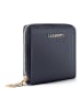 Lazarotti Bologna Leather Medium Zip-Around Geldbörse Leder 10 cm navy