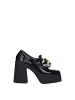 Stella McCartney Schwarz Leder Plateau Loafer