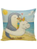 Mr. & Mrs. Panda Kissen 40x40 Pinguin Schwimmring Design ohne Sp... in Weiß