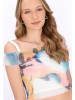 myMo Women Top in rose multicolor