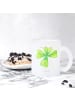 Mr. & Mrs. Panda Tee Tasse Blume Kleeblatt ohne Spruch in Transparent
